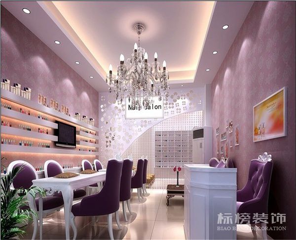 深圳美甲店墻面裝飾怎么做？
